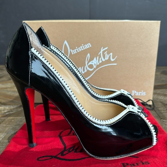 Christian Louboutin Caracolo/Plateau, black, US 7 - Picture 3 of 10